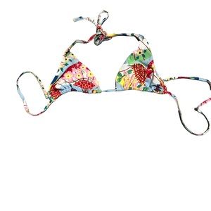 Brazilian y2k floral colorful swimming top size small